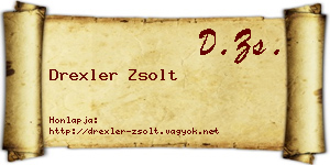 Drexler Zsolt névjegykártya
